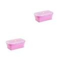 thumbnail image 2 of Guardoinrt Boîte de Conservation Scellée Aliments Frais et Sécurisé avec Récipient en Silicone Déjeuner Rose 800ml 2Set, 2 of 6
