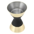thumbnail image 3 of Cocktail Jigger Double Sided Stainless Steel Shot Measure Jigger with Scale for Home Bar Gold Plated, 3 of 14