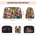 thumbnail image 3 of Sigee Mario N for Leather Makeup Bag Travel Cosmetic Organizer with Zipper Closure Toiletry bag Organizer for Women, 3 of 7