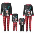 thumbnail image 1 of Christmas Family Matching Pajama Red Holiday Pjs Sets Sleepwear, 1 of 10