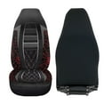 thumbnail image 4 of Uorisanigo Universal Car Seat Covers Washable Faux Leather Print Highback Bucket Seat Covers - Fit Most Cars, Trucks, SUVS, Vans 2 PCS Auto Protectors Front Seats Cover, 4 of 7