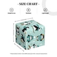 thumbnail image 3 of Kdxio Winter Skiing Penguin Print Tissue Box Cover,Square Decorative PU Leather Facial Paper Case Organizer Holder Dispenser for Bathroom,Night Stands,Desk,Car 5.2''X5.2''X5.2'', 3 of 6