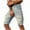Gray, variant on Miqool Men's Ripped Distressed Slim Fit Stretch Denim Shorts Summer Casual Classic 5-Pocket Straight Leg Short Jeans