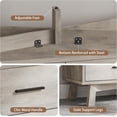 thumbnail image 6 of FANRAL 8 Drawers Dresser for Bedroom,Wood Modern Chest of Drawers with X-Shaped Sturdy Base,Gray Dresser, 6 of 7