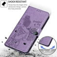 thumbnail image 4 of TECH CIRCLE For Galaxy S20 FE Wallet Case,Folio Flip Kickstand Shockproof Protective PU Leather Cover with Card Slot Cash Pocket Carrying Wrist Strap for Samsung Galaxy S20 FE 6.5" 2020,Purple, 4 of 7