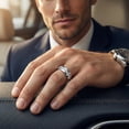 thumbnail image 5 of Pompeii Men's 1/4Ct Polished Diamond Wedding Ring Lab Grown (E/F,VS2-SI1), 5 of 6