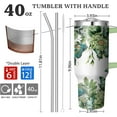 thumbnail image 2 of 40 Oz Butterfly Tumbler with Handle and Straw, Double Wall Stainless Steel Cup, Butterfly Tumbler with Lid and Straw, 40 Oz Water Bottle and Mug for Women Gifts, 2 of 6