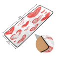 thumbnail image 2 of Long Floor Mat Hallway Carpet 72x24 Inch Area Carpet Non-slip Entrance Carpet Washable Door Mat Kitchen Bedroom Living Room Line Red Love, 2 of 7