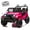 Pink, variant on 24V Two-seater Ride On Electric Truck Car with Remote Control and Speed Adjustable, Ride On Toy with LED Headlights, Build-in Music, Four-wheel Suspension, Electric Toy Car for Aged 3-8, Red
