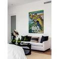 thumbnail image 3 of "Travel Poster Rio" Painting Print on Wrapped Canvas, 3 of 7