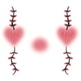 thumbnail image 1 of Autorización Almohadillas de cúrcuma para la cara, pegatinas para ojos, delineador de ojos, sombra de ojos, pegatinas temporales, pegatinas para mujeres y niñas, accesorios para disfraces de Ha, 1 of 3
