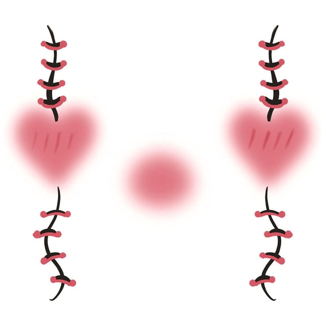Autorización Almohadillas de cúrcuma para la cara, pegatinas para ojos, delineador de ojos, sombra de ojos, pegatinas temporales, pegatinas para mujeres y niñas, accesorios para disfraces de Ha