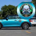 thumbnail image 3 of 1pc Car Window Reflective Sticker 3d Radioactive Skull Virus Vinyl Decal Car Motorcycle Waterproof L, 3 of 5