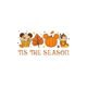 thumbnail image 4 of Women's "Tis the Season" Autumn-Themed T-Shirt - Casual & Sporty Round Neck Short Sleeve in Black with Pumpkin & Leaves Print, Comfortable Polyester Blend, Perfect for Summer Activities, 4 of 8