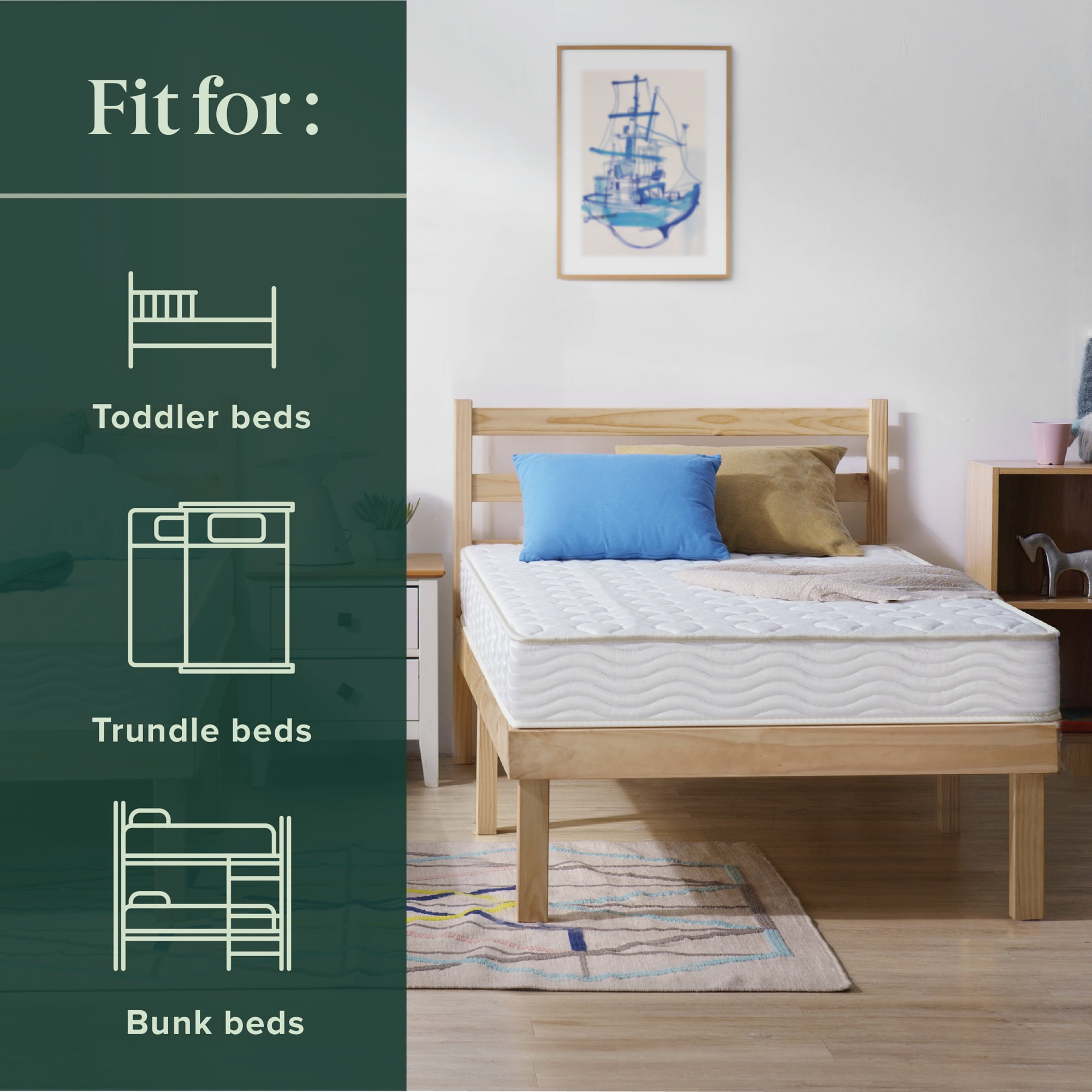 Mainstays 6" Tight Top Innerspring Mattress with Gel Foam, Full