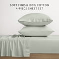 thumbnail image 4 of Premium 100% Cotton Sheet Set - Brushed and Pre-Washed for Ultimate Softness - Comfort Canopy, 4 of 16