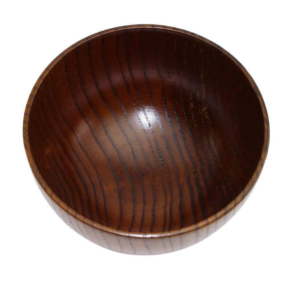 Japanese Style Solid Wood Bowls can be used for salad soup fruits etc Set of 2 KT00129