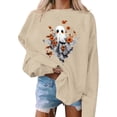 thumbnail image 4 of Sweatshirts for Women Halloween Printed Long Sleeve Hoodie Top, 4 of 5