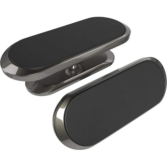 2 Pack TT C Magnetic Car Zinc Alloy Phone Mount Upgraded Magnets Universal Dashboard Holder Cell Phone Grip Car Kits 360 Adjustable Super Strong Magnet for Samsung iPhone LG More