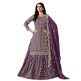 thumbnail image 1 of Custom Made Indian Bollywood Anarkali Kurta Set Beautiful Designer Kurti Pant Dupatta Set, 1 of 5