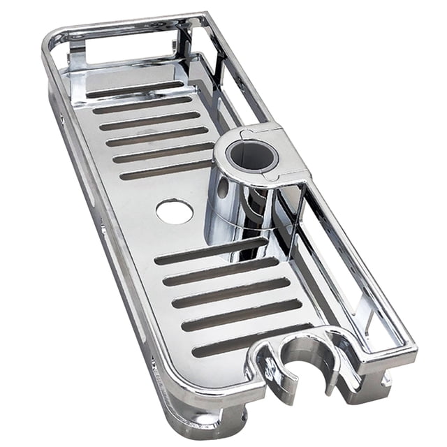 Bewildely Bandeja de almacenamiento para ducha, estante de elevación de ABS para baño, estante organizador desmontable para ahorro de espacio, Juegos de accesorios de baño
