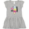 thumbnail image 3 of Inktastic I Love Ice Cream with Cute Ice Cream Cone Girls Toddler Dress, 3 of 5