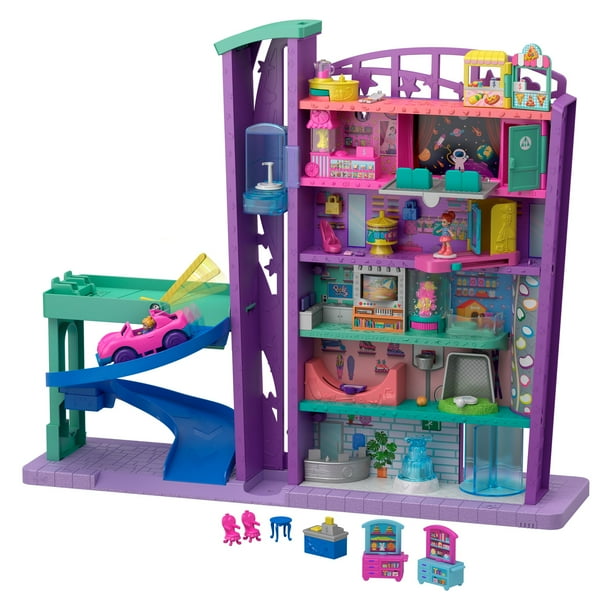 Polly Pocket Pollyville Mega Mall Playset with Themed Accessories