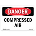thumbnail image 1 of SignMission OS-DS-A-1218-L-1074 12 x 18 in. OSHA Danger Sign - Compressed Air, 1 of 1