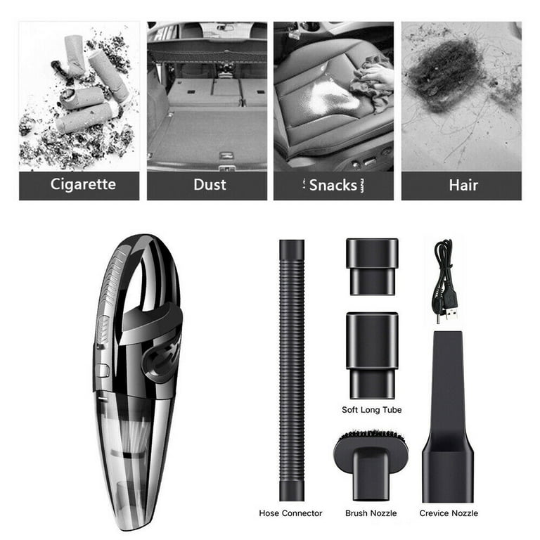 120W Handheld Cordless Vacuum Cleaner Portable Car Vacuum Cleaner Dry Wet  Use for Car Home Pet Hair 