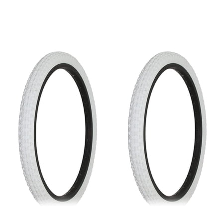 Two Bike Tire 20 x 1.75 White/White Side Wall HF-143G.