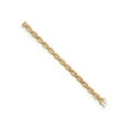 thumbnail image 2 of Gem Stone King 18K Yellow Gold Plated Filigree Ornate links Rough Faceted Diamond Tennis Bracelet for Women (1.00 Cttw, 7.5 inches), 2 of 5