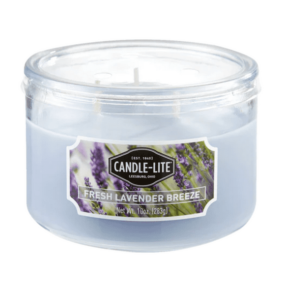Candle-lite 10 Ounce 3-Wick Fresh Lavender Breeze Jar Candle