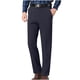 thumbnail image 1 of Pantalones de traje casuales con bolsillos y botones de color liso para hombre, 1 of 7