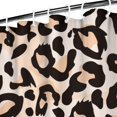 thumbnail image 3 of Beige and Black Of Leopard Print Shower Curtain 36"x72" ,Bathroom Decorative Shower Curtains Set with 12 Hooks,Modern Waterproof Washable Shower Curtain, 3 of 6