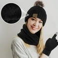Loritta Women Winter Hat and Gloves Sets , Beanies Hats Knit Classic