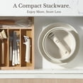 thumbnail image 6 of Cookware Set Cream White 19 Piece Nonstick Detachable Handle, 6 of 9
