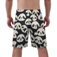 thumbnail image 3 of NICKSUN Men's Swim Trunks, Cute Print Quick Dry Summer Board Beach Shorts with Mesh Lining and Pockets, 3 of 6