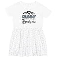 thumbnail image 3 of Inktastic My Grammy Loves Me Grandchild Girls Toddler Dress, 3 of 5