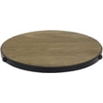 thumbnail image 6 of MyGift Rustic Lazy Susan, Brown Wood and Black Metal Rimmed, 6 of 7