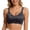 Black, variant on Wireless No Underwire Bra V Neck Lace Trim Jelly Supportive Seamless Comfortable Tshirt Bralette, XXL, Red