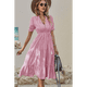 thumbnail image 2 of Vestido de Rayas Rosa L, 2 of 4