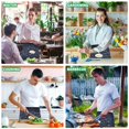 thumbnail image 5 of Yayeee Waist Apron with Pockets for Cooking Waterproof Half Server Aprons, White Planet, 5 of 7