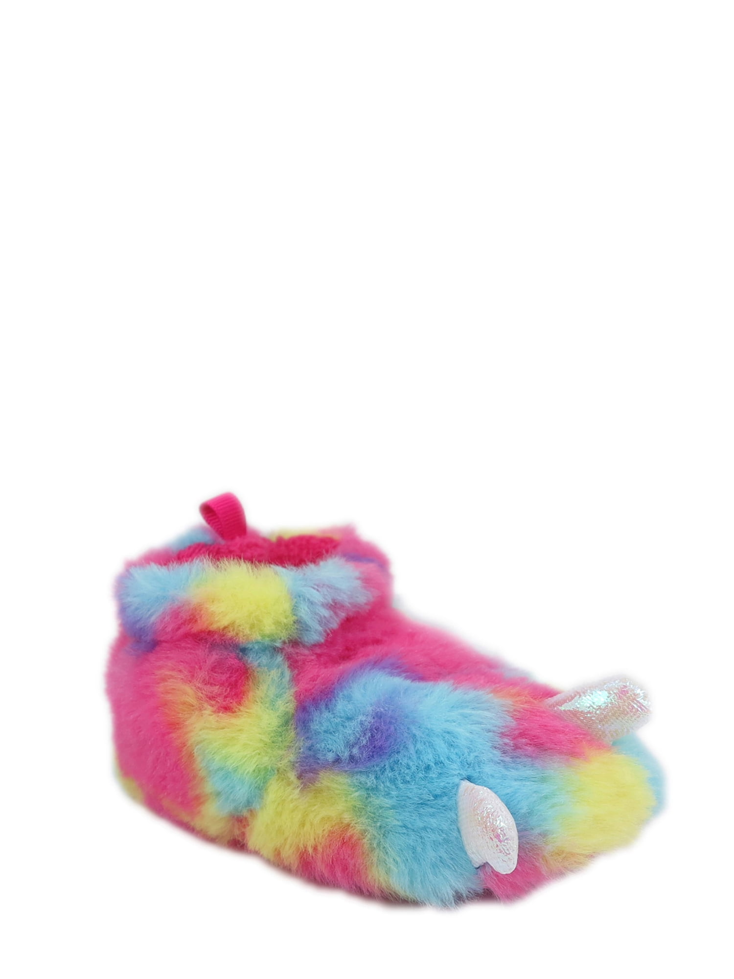 rainbow monster feet slippers