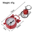 thumbnail image 5 of 1pc Mini Alarm Clock Key chain Creative Car Ornament Bag Pendant for, 5 of 7