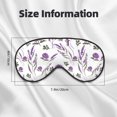 thumbnail image 5 of Naloa Lavender Flowers Print Sleep Mask for Sleeper, Light Blocking Sleeping Eye Mask for Women Men, Eye Shade with Adjustable Strap for Travel, Nap,Meditation, 5 of 7