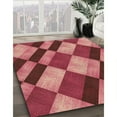 thumbnail image 3 of Ahgly Company Tapis d'Intérieur Lavables en Machine, Rectangle Rouge Transitionnel, 7' x 9', 3 of 7