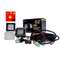 thumbnail image 5 of DRL POD 3" Red OZ-USA® 20w LED Spot Beam + Red DRL Rear Fog light Brake Tail Turn Signal Wiring Harness Dual Switch Off Road Motorcycle Jeep Semi Trailer ATV SUV Truck Marine Heavy Equipment 12V 24V, 5 of 9