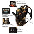 thumbnail image 5 of FORMRS Kids School Backpack Elementary Student Unisex Travel Bookbag with Reflective Stripes, Black Fish Pattern, 5 of 7