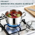 thumbnail image 6 of Bestdin 24-Piece Triple Ply Stainless Steel Cookware Set – Induction Ready, Mirror Polished, Dishwasher Safe, Premium Non-Toxic Kitchen Set for Family Cooking, 6 of 7