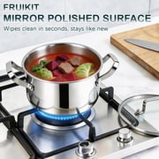 Bestdin 20-Piece Triple Ply Stainless Steel Cookware Set, Kitchen Pots and Pans Set with Glass Lid for Kitchen, Dishwasher Safe, Premium Non-Toxic Kitchen Set for Home Chefs & Family Cooking